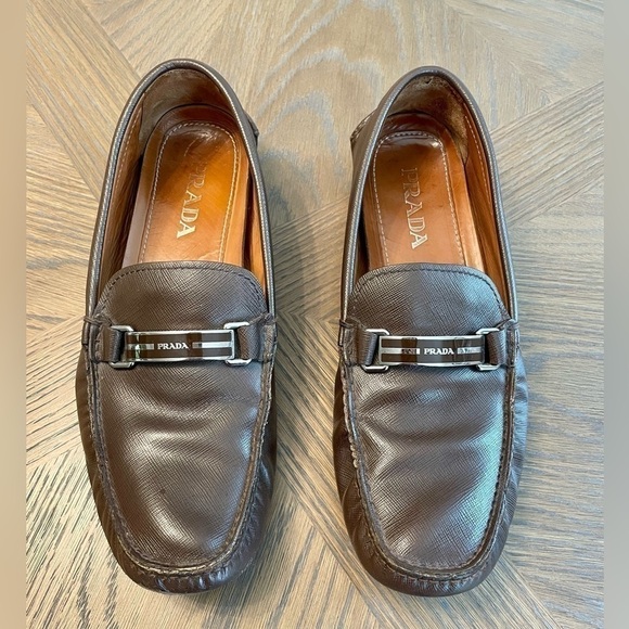 Prada Other - Authentic Prada Men’s Brown Driving Loafers Shoes